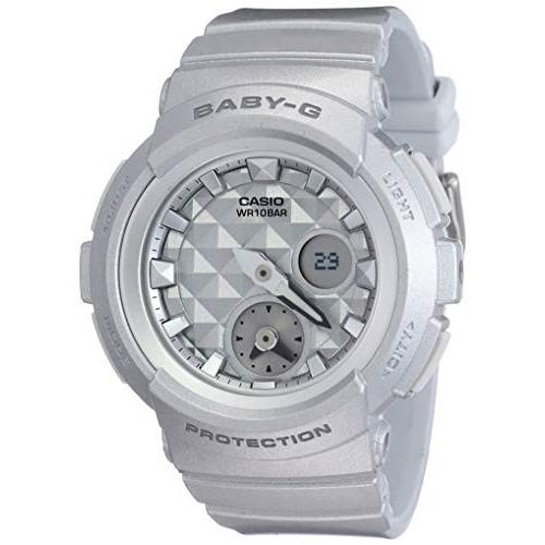 腕時計 カシオ レディース BGA-195-8ADR (BX077) Casio Women's Baby G BGA195-8A Silver Rubber Quartz S