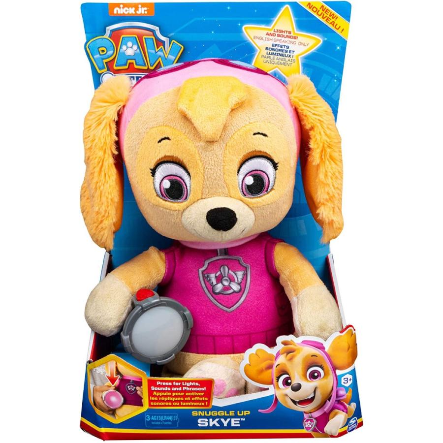 パウパトロール 寄り添う子犬 スカイ ぬいぐるみ ライトが光ってフレーズと音楽が流れる Paw Patr Snuggle Up Paw Patrol Pup パウパトロール 寄り添う子犬 スカイ ぬいぐるみ ライトが光ってフレーズと音楽が流れる 自動翻訳