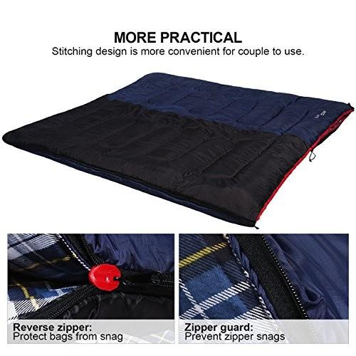 アウトドア キャンプ スリーピングバッグ rc11065a REDCAMP Cotton Flannel Sleeping Bag for Camp_4