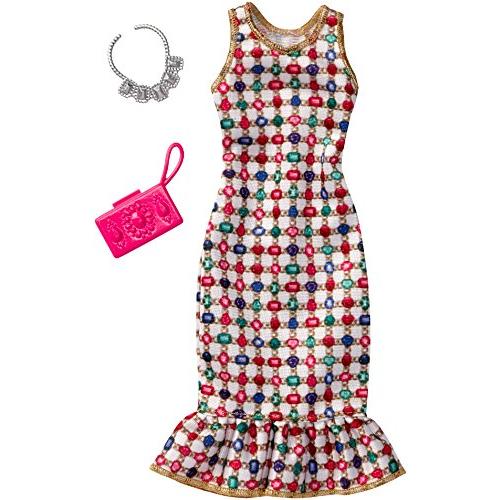 バービー Barbie ファッションコンプリートルック マルチカラージェムドレス バッグとアクセサリ