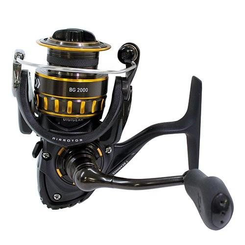 リール Daiwa ダイワ BG2000 BG Saltwater Spinning Reel, Black/Gold