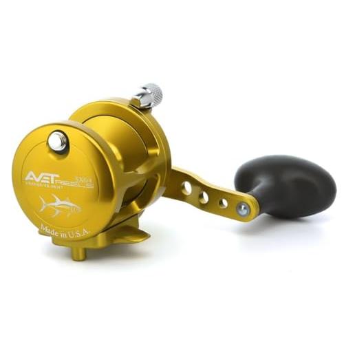 リール AVET 釣り道具 SX6/4-G Avet H6.3:1,L3.8:1 Lever Drag Conventional Reel, Gold