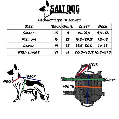 ドッグパック 海外正規品 並行輸入品 Salt Dog Tactical Training Vest (Small, Black)｜maniacs-shop｜04