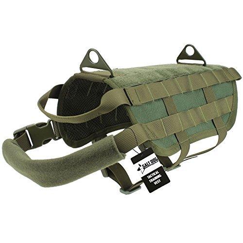 ドッグパック 海外正規品 並行輸入品 Salt Dog Tactical Training Vest (Large, OD Green)｜maniacs-shop