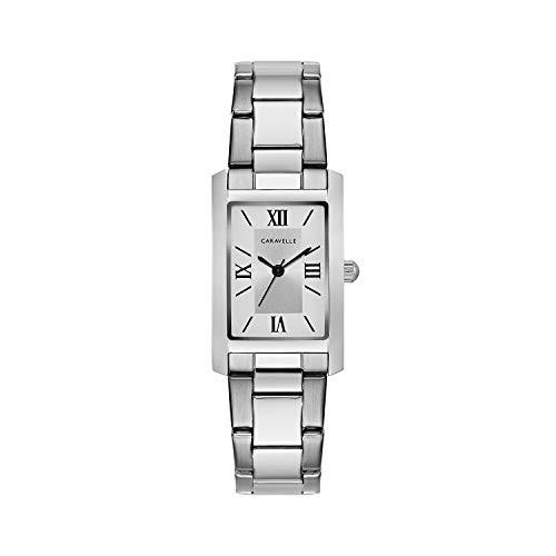 腕時計 ブローバ レディース 43L203 Caravelle by Bulova Ladies' Dress Quartz Silver-Tone Stainless S