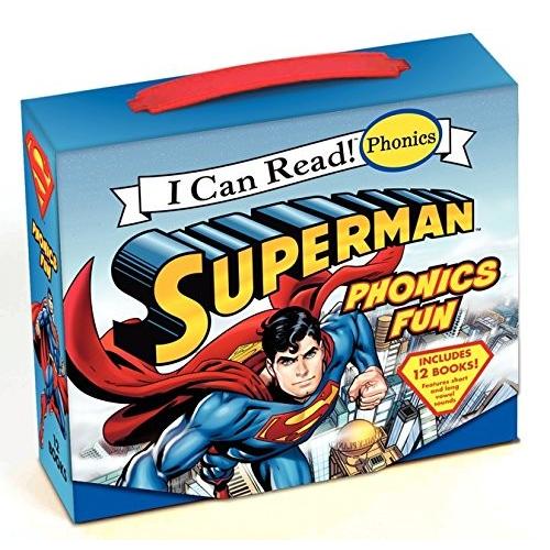 値引 海外製絵本 知育 英語 Superman Classic Superman Phonics Fun Includes 12 Books I Can Read 予約販売品 Studiostodulky Cz