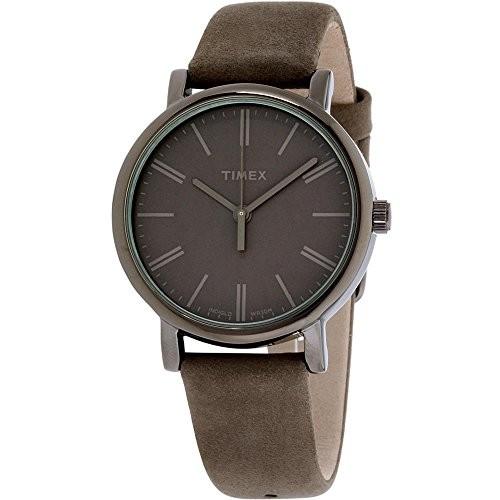 腕時計 タイメックス レディース TW2P96400 Timex Originals Tonal Gray Dial Leather Strap Ladies Wa