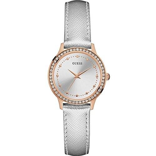 腕時計 ゲス GUESS W0648L11 GUESS W0648L11 Silver Leather One Size