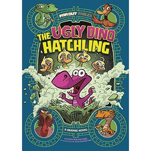 海外製絵本 知育 英語 The Ugly Dino Hatchling: A Graphic Novel (Far Out Fables)｜maniacs-shop｜02