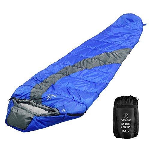 アウトドア キャンプ スリーピングバッグ SLB_2012 OuterEQ Compact Lightweight Mummy Sleeping B