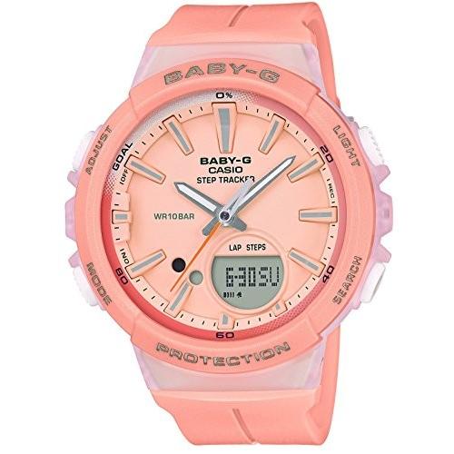 腕時計 カシオ レディース BGS-100-4AJF Casio Baby G Pink Dial Polyurethane Strap Ladies Watch BGS-10