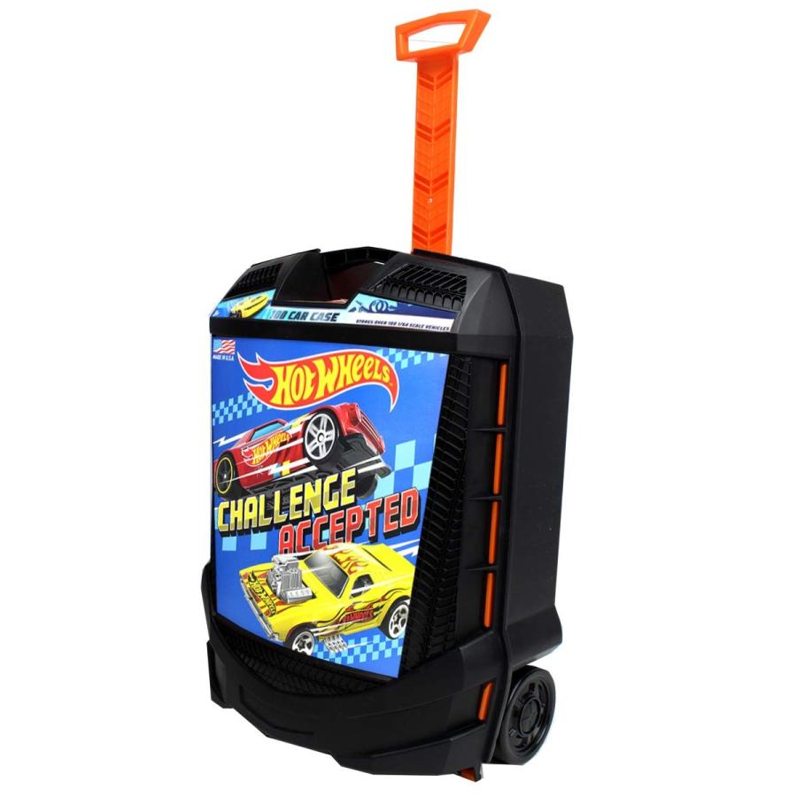 ホットウィール Hot Wheels 格納式ハンドル付きローリング収納ケース
