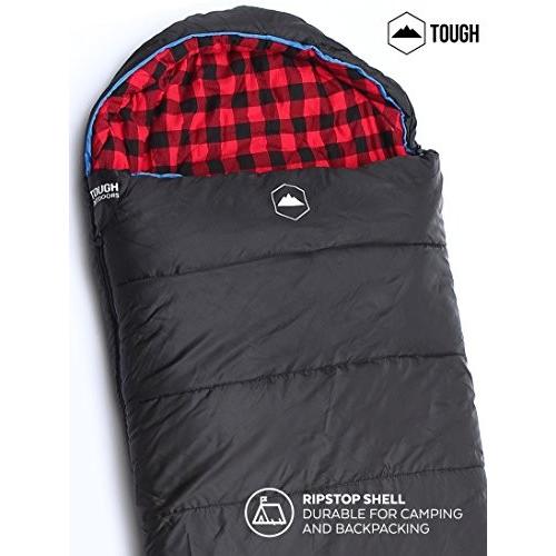 アウトドア キャンプ スリーピングバッグ TOSB - Lumberjack Hooded Sleeping Bag Tough Outdoors_1