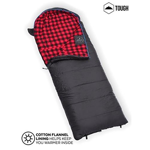 アウトドア キャンプ スリーピングバッグ TOSB - Lumberjack Hooded Sleeping Bag Tough Outdoors_2