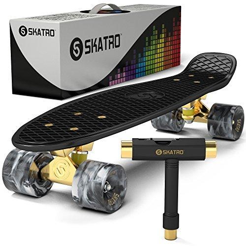 スタンダードスケートボード スケボー 海外モデル black-mamba Skatro - Mini Cruiser Skatebo