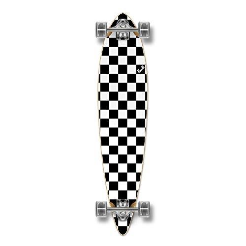 ロング滑るゲーム盤 スケボー 外国で模範例 Complete - Pintail - PT000 Yocaher Blank/Checker C デッキ、パーツ-ストリート系スポーツ
