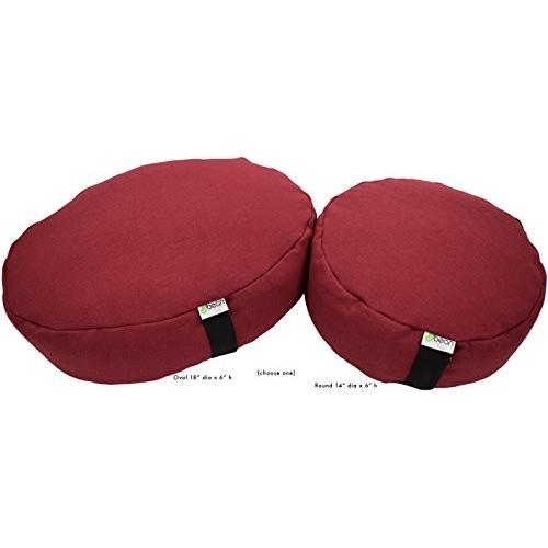 ヨガ フィットネス 20DHRD BEAN PRODUCTS HEMP Zafu Meditation Cushion for Sitting on Floor, Hemp Yoga Piの画像