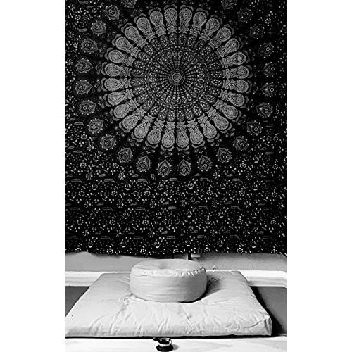 ヨガ フィットネス ZZCOMBO-oval-buckwheat-HempCactus Meditation Cushion Mat Set HEMP - Large Oval Zafuの画像