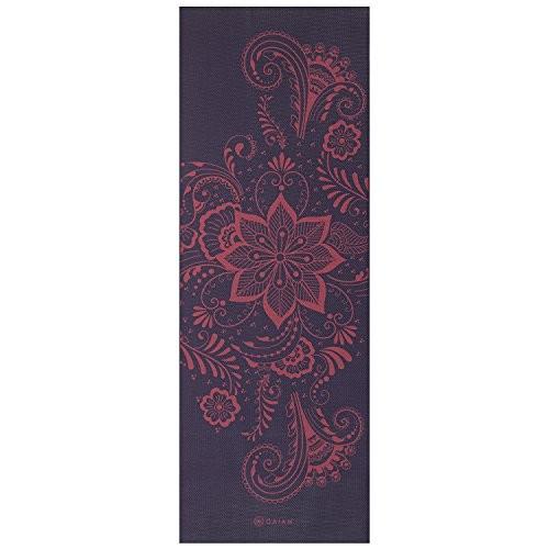 ヨガマット フィットネス 05-62892 Gaiam Yoga Mat Premium Print Extra Thick Non Slip Exercise \u0026 Fitneの画像