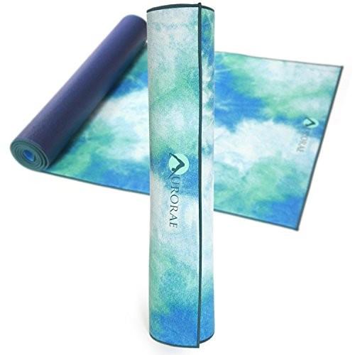 ヨガマット フィットネス YM007TT AURORAE Synergy 2in1 Hot Yoga Mat with integrated Non Slip Microfibの画像