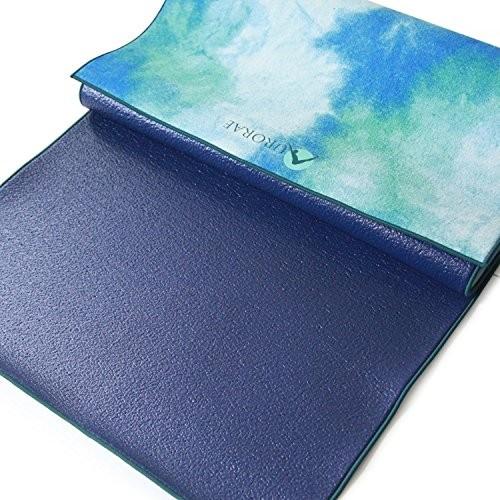 ヨガマット フィットネス YM007TT AURORAE Synergy 2in1 Hot Yoga Mat with integrated Non Slip Microfibの画像