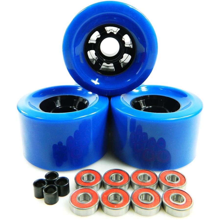 ウィール タイヤ スケボー 83MMA7SP Blank 83mm Longboard Flywheels Wheels + ABEC 7 Bearings Spacers (