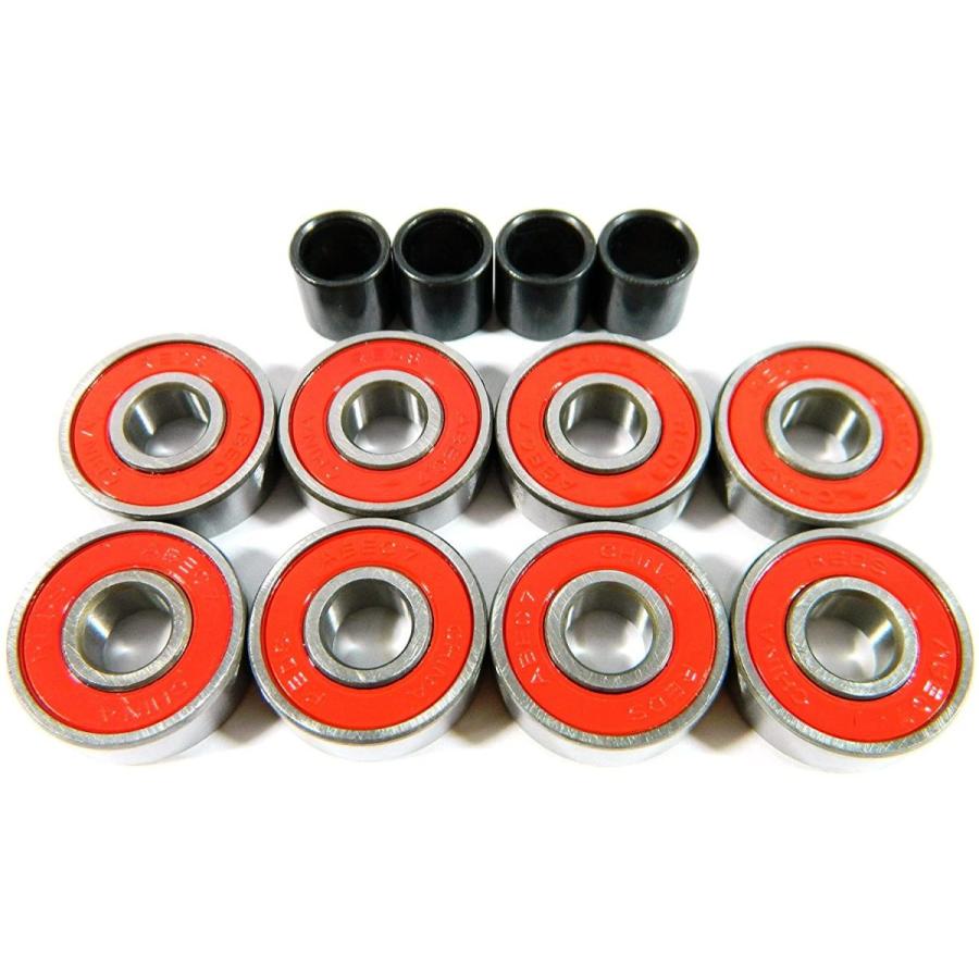 ウィール タイヤ スケボー 83MMA7SP Blank 83mm Longboard Flywheels Wheels + ABEC 7 Bearings Spacers (_3