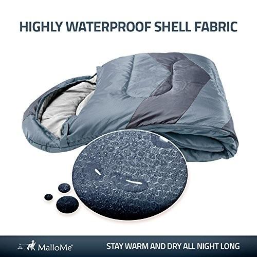 アウトドア キャンプ スリーピングバッグ SSBag-grey MalloMe