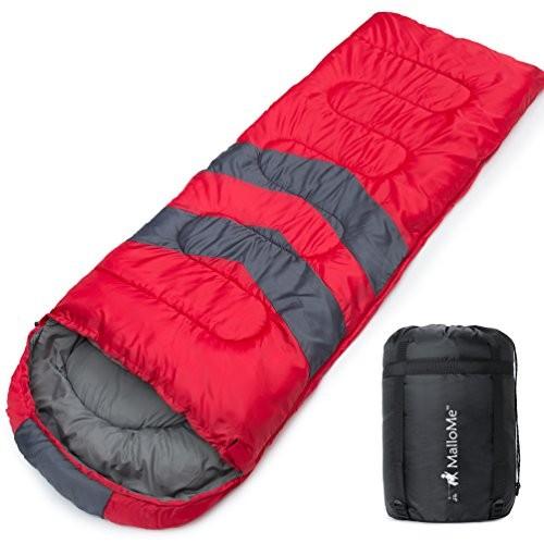 アウトドア 難民キャンプ スリーピングバッグ SSBag-red MalloMe Sleeping Bags for Adults Cold Weath アウトドア寝具-アウトドア、釣り、旅行用品