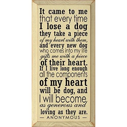 壁飾り インテリア タペストリー 4379a Sawdust City Wood Dog Wall Art - It Came to Me That Every T