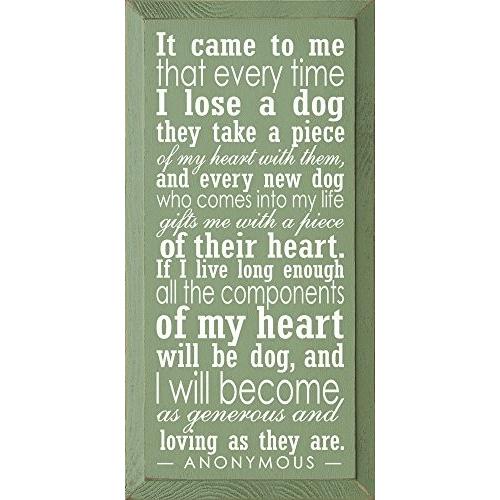 壁飾り インテリア タペストリー 4379a Wooden Dog Sign - It Came to Me That Every Time I Lose a Do