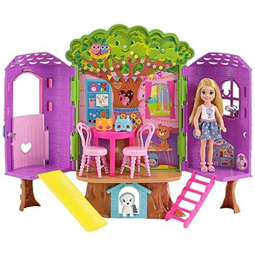 Barbie - バービー バービーあやつり人形 チェルシー FPF83 Chelsea Treehouse Elevates Dollhouse Play おもちゃ-着せかえ人形、抱き人形