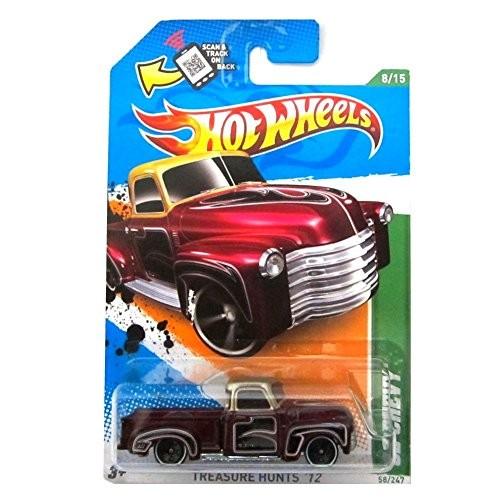 ホットウィール マテル ミニカー V5346 Hot Wheels 2012 '52 Chevy Truck Metalflake Dark Magenta Tre