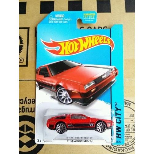 ホットウィール マテル ミニカー 1 Hot Wheels HW City '81 Delorean DMC-12 (Red) 33/250 ゲーム、おもちゃ-おもちゃ