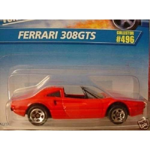 ホットウィール マテル ミニカー na Hot Wheels 1996 RED Ferrari 308GTS #496 1:64 Scale