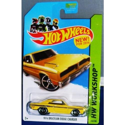 ホットウィール Hot Wheels 1974 ブラジリアン ダッジ・チャージャー HWワークショップ 240/250 イエロ