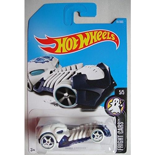 ホットウィール マテル ミニカー 468444 Hot Wheels 2017 Fright Cars Skull Crusher 81/365, White