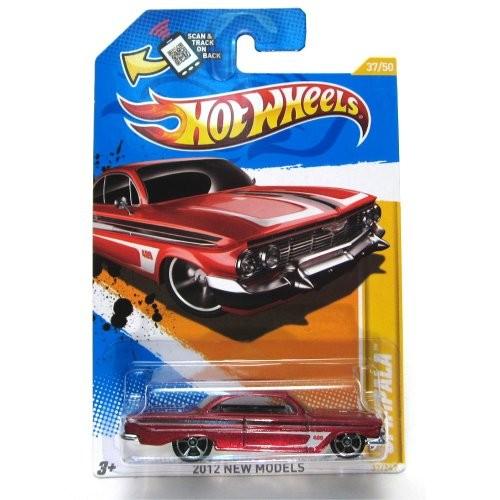 ホットウィール マテル ミニカー V5617 Hot Wheels 2012 New Models '61 Impala 37 of 50 Red