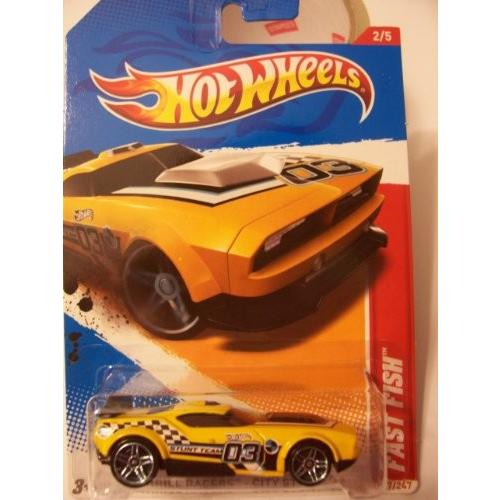 ホットウィール マテル ミニカー City Stunt '12 Fast Fish (Yellow) Hot Wheels 2012 2/5 Thrill Race