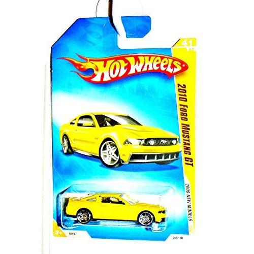 ホットウィール Hot Wheels 2010ジェラルド・r・フォード マスタングGT 2009ニューモデル 41/42 041/190 黄色 Mustang ビ 乗り物、ミニチュア-ゲーム、おもちゃ