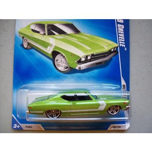 ホットウィール マテル ミニカー unknown HOT WHEELS 08/10 '09 MUSCLE MANIA '69 CHEVELLE LT GREEN W