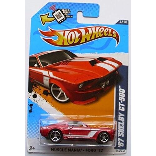 ホットウィール マテル ミニカー W4451 HOT WHEELS 2012 Muscle Mania - Ford '67 SHELBY GT-500 metal ゲーム、おもちゃ-おもちゃ-乗り物、ミニチュア