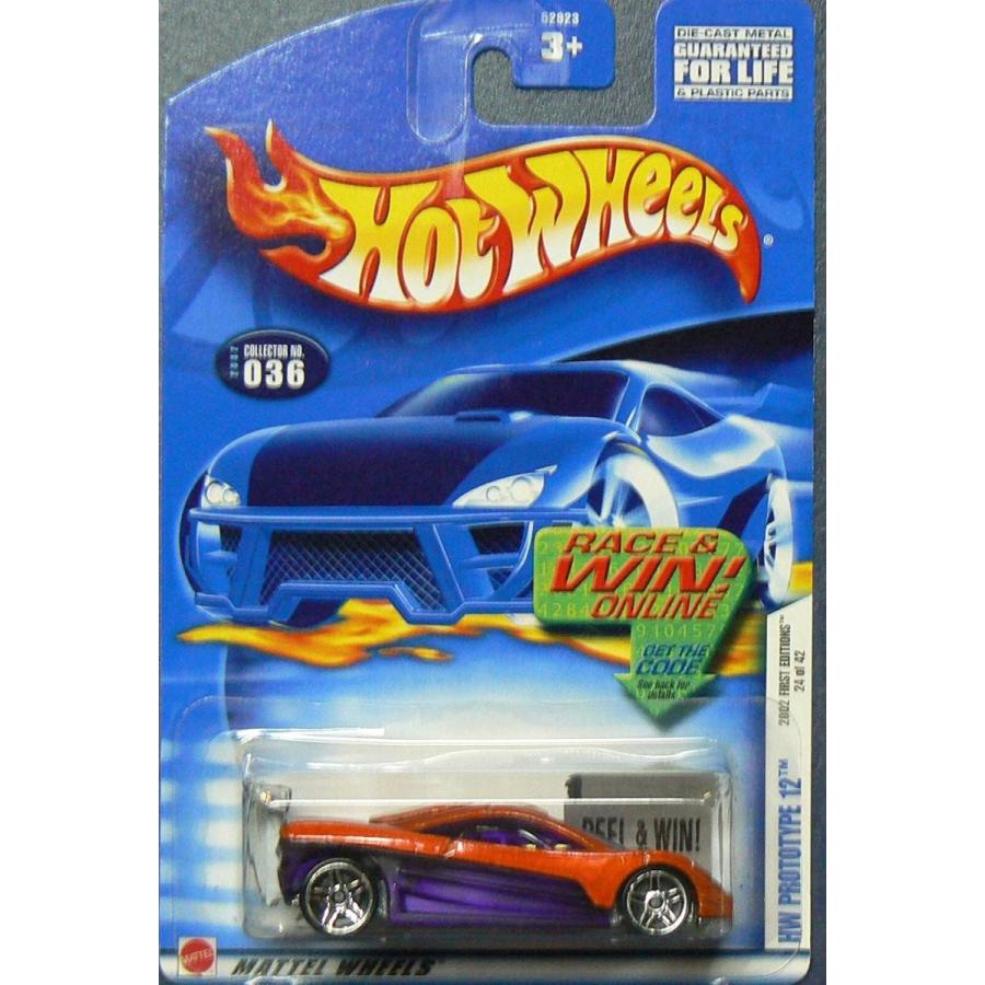 ホットウィール マテル ミニカー 52923 Mattel Hot Wheels 2002 1:64 Scale First Editions Orange Hw