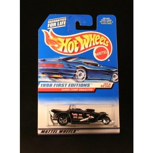 ホットウィール マテル ミニカー 1 Hot Wheels Super COMP Dragster Black 1998 First Editions Series