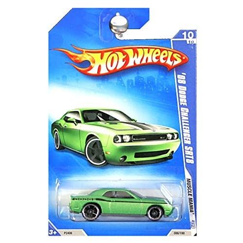 ホットウィール hot Wheels 2008ダッジチャレンジャーSRT8 2009マッスルマニアグリーン 1/64スケール