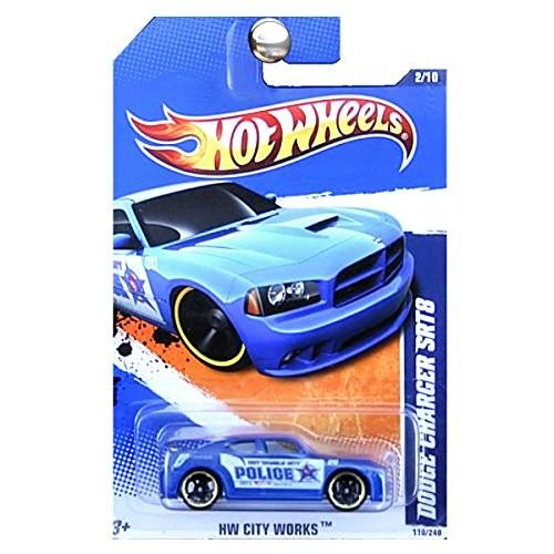 ホットウィール Hot Wheels ダッジ・チャージャーSRT8 HWシティワークス 2/10 110/240 ブルー ポリス Dodge