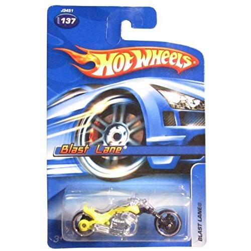 ホットウィール マテル ミニカー 43224-4553 Hot Wheels 2006 Blast Lane (Motorcycle) #137, Yellow おもちゃ-乗り物、ミニチュア-ゲーム、おもちゃ