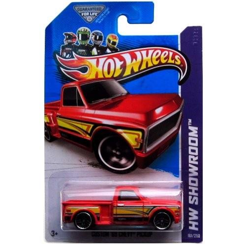 ホットウィール Hot Wheels カスタム '69シボレー ピックアップ HWショールーム 161/250 レッド CHEVY ビ