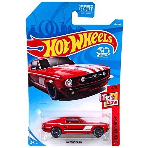 ホットウィール Hot Wheels '67 マスタング ゼン\u0026ナウ 4/10 20/365 赤いこと Mustang ビークル ミニカー