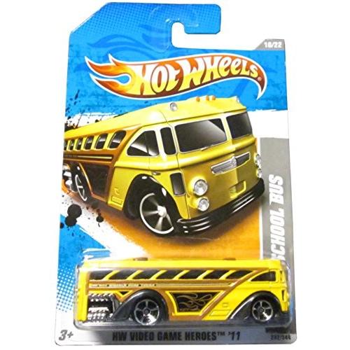 ホットウィール マテル ミニカー 232/244 T9775 Hot Wheels 2011 '' SURFIN' SCHOOL BUS\" HW VIDEO GAM" ゲーム、おもちゃ-乗り物、ミニチュア-おもちゃ